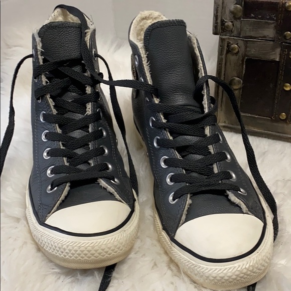 converse shoes fur lined